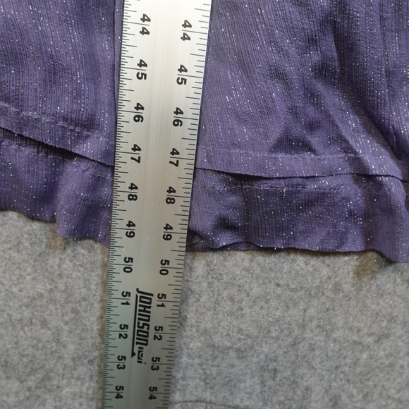 Anthropologie Dress Womens Small Somerset Maxi Lurex Edition Purple Metallic - Picture 9 of 12